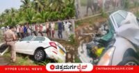 ಚಿತ್ರದುರ್ಗ ಜಿಲ್ಲೆಯ ಹಿರಿಯೂರು ತಾಲೂಕಿನ ಕೆ.ಆರ್ ಹಳ್ಳಿ ಗೇಟ್ ಬಳಿ ಲಾರಿಯ ಟೈರ್ ಬರ್ಸ್ಟ್ ಆಗಿ ಕಾರಿಗೆ ಡಿಕ್ಕಿ ಹೊಡೆದ ಪರಿಣಾಮ ಕೊಪ್ಪಳ ಜಿಲ್ಲೆಯ ಕುಷ್ಟಗಿ ಮೂಲದ ಮೂವರು ಯುವಕರು ದುರ್ಮರಣಕ್ಕೀಡಾಗಿದ್ದಾರೆ.