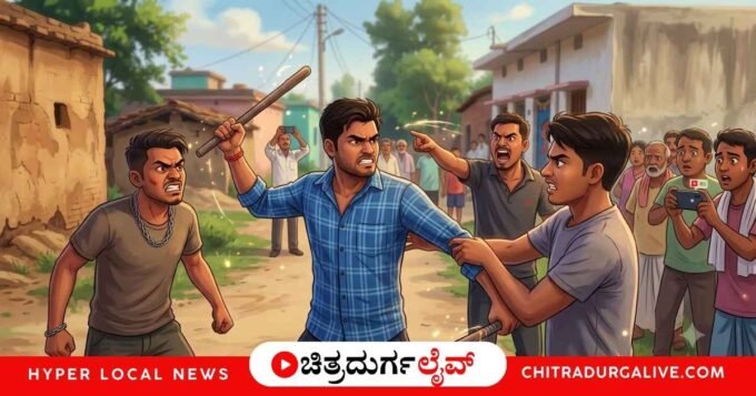 ಚಿತ್ರದುರ್ಗ ತಾಲೂಕಿನ ಬ್ಯಾಲಹಾಳ್‌ನಲ್ಲಿ ವಿದ್ಯಾರ್ಥಿನಿಯರಿಗೆ ಪುಂಡ ಯುವಕರು ಕಿರುಕುಳ ನೀಡುತ್ತಿದ್ದುದನ್ನು ಪ್ರಶ್ನಿಸಿದ ಪ್ರದೀಪ್ (32) ಎಂಬುವರ ಮೇಲೆ ಮಾರಣಾಂತಿಕ ಹಲ್ಲೆ ನಡೆಸಲಾಗಿದೆ. ಆರೋಪಿಗಳು ಮಾರಕಾಸ್ತ್ರ ತೋರಿಸಿ ಬೆದರಿಕೆ ಹಾಕಿರುವ ವಿಡಿಯೋ ಸಾಮಾಜಿಕ ಜಾಲತಾಣಗಳಲ್ಲಿ ವೈರಲ್ ಆಗಿದೆ.